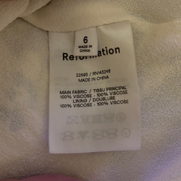 Reformation Dress in Blue Floral on White - Picture 3 of 3